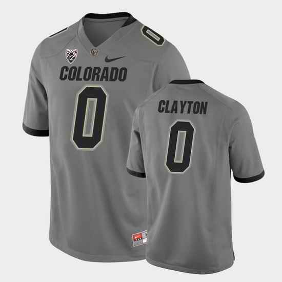 Men Colorado Buffaloes Ashaad Clayton College Football Gray Alternate Game Jersey
